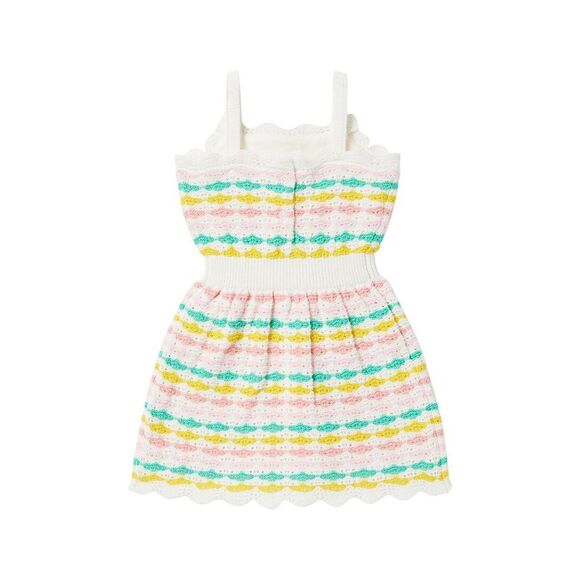 Janie and Jack Striped Crochet Sweater Dress - Picture 2 of 3